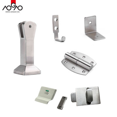 Modern Style Stainless Steel Toilet Cubicle Hardware with Hinged/Sliding Door Style and Easy to Clean Maintenance