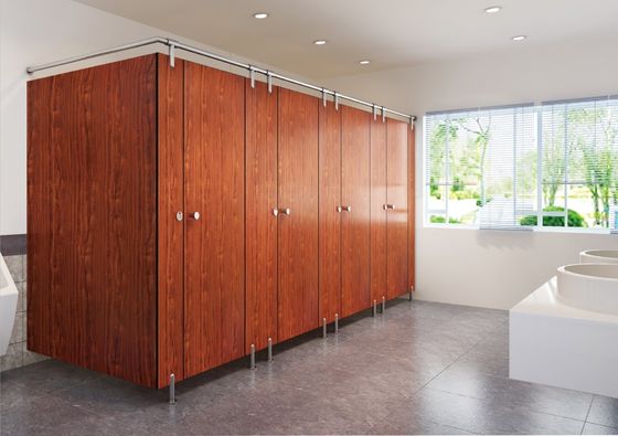 Moisture-Proof HPL Bathroom Divider 12mm Hotel School Airport Shopping mall