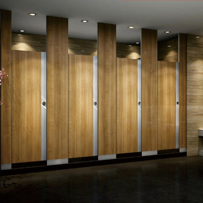 Solid Grade Toilet Cubicle Partition Laminate HPL Board Toilet Partition Door