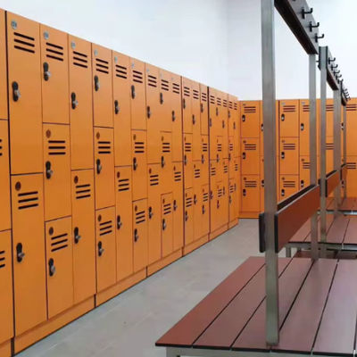 Phenolic HPL Commercial Gym Lockers Stainless Steel  Small Gym Lockers Waterproof