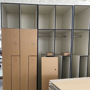 Phenolic Factory Gym Locker Furniture White   Smart Lockers For Schools