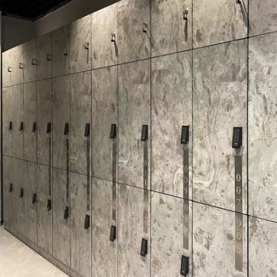 High Pressure White Electronic School Lockers Scratch Resistant  Phenolic Gym Locker Matte