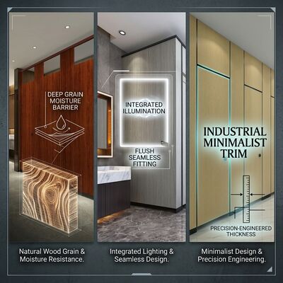 AOGAO SPC & HPL Aluminum Honeycomb Panel Toilet Cubicle Partition 27mm Gym & Fitness Center