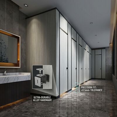 Fireproof  Hotel Bathroom Partition 10mm 12mm 18mm