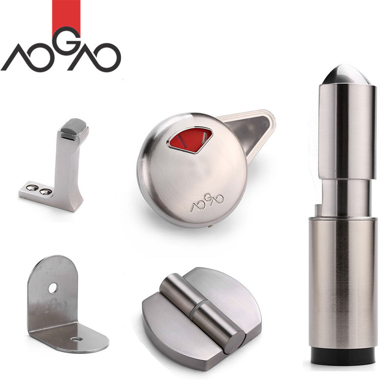 Toilet Cubicle Hardware with Easy to Clean Modern Style Toilet Partition Accessories