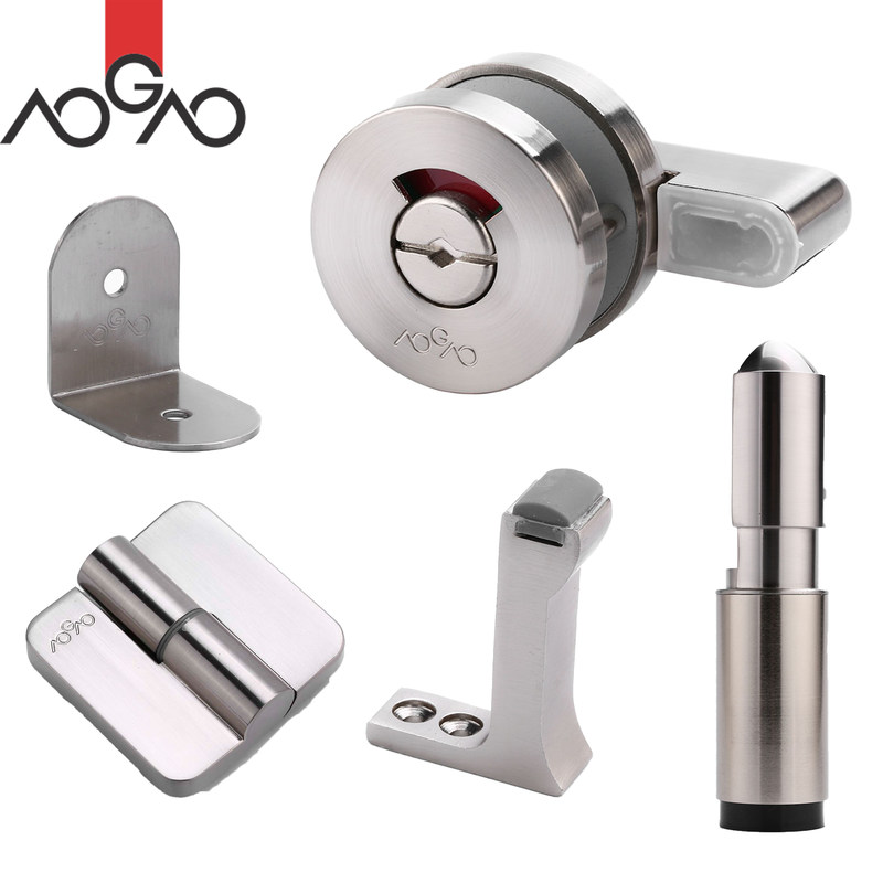 Customizable Toilet Cubicle Hardware Stainless Steel Toilet Partition Accessories