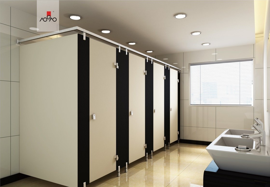 Moisture-Proof HPL Bathroom Divider 12mm Hotel School Airport Shopping mall