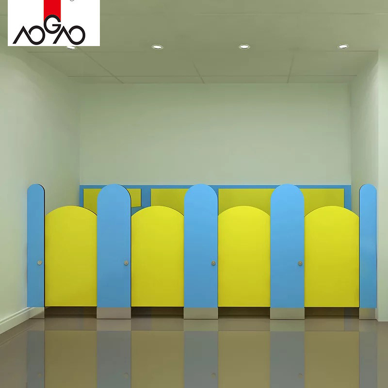 Waterproof Urinals Partition Powder Coated Steel Board For Children Bathroom