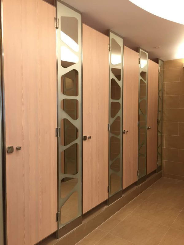 Waterproof Bathroom Partition Walls Bathroom Stall Panels Anti Vandal