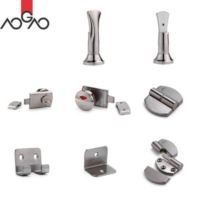 Stainless Steel Toilet Partition Accessories Rustproof  Alloy Modular Hardware System