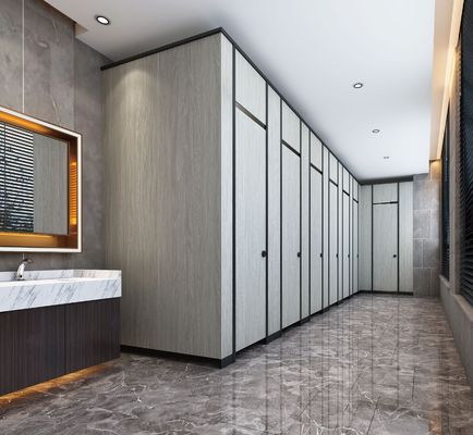 Stainless Steel Accessories Toilet Cubicle Partition HPL Toilet Partition Panels For Restrooms