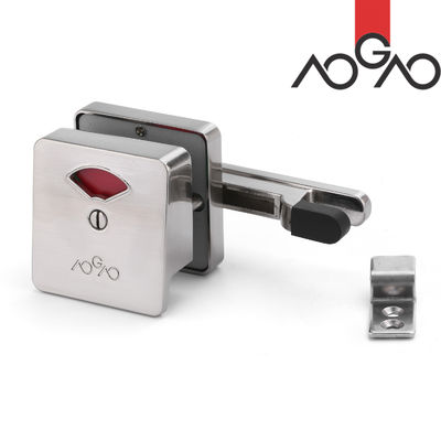 Square Beveled Partition Door Hardware SS Bathroom Partition Accessories