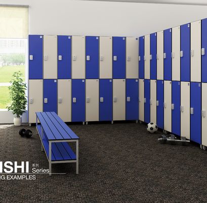 Scratch Resistant Compact Commercial Gym Lockers  Wood Gym Lockers For Changing Room